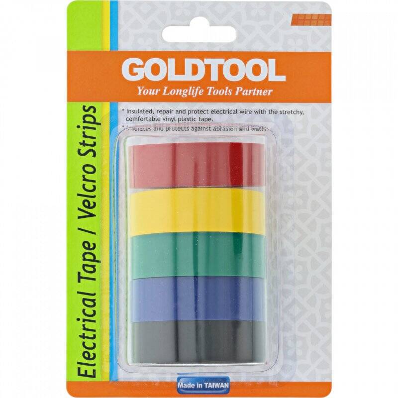 InLine Electrical Tape 5 Pack 18mm x 9m multiple colors