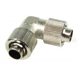 13/10mm (10x1,5mm) L hose connector  compact  silver nickel plated