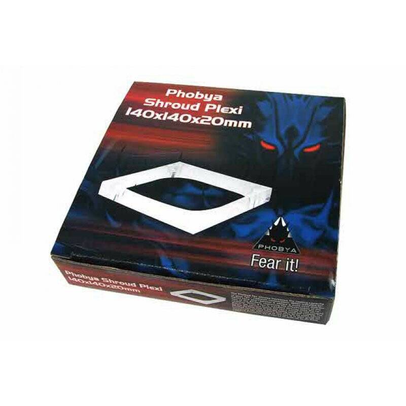 Phobya 140x140x20mm Shroud Acryl