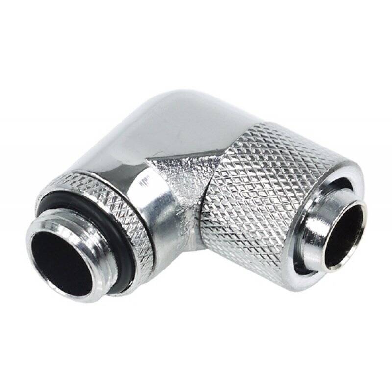 Alphacool 13/10 compression fitting 90° revolvable G1/4 - Chrome