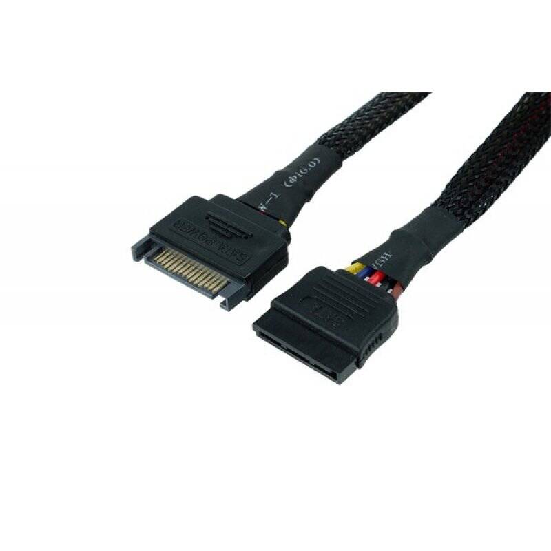 Phobya 87473 SATA cable 0.3 m Black