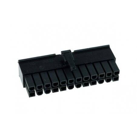 Phobya ATX Power Connector 24Pin male incl. 24 Pins - black