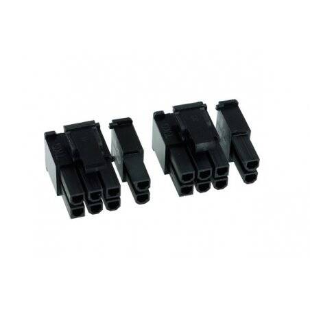 Phobya 82355 wire connector 6+2Pin Black