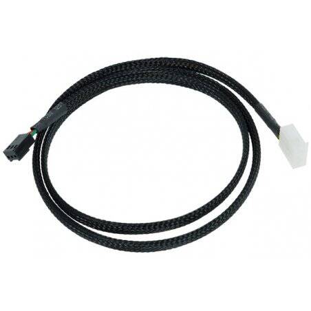 Phobya flow meter cable 3-pin 80cm - black sleeved