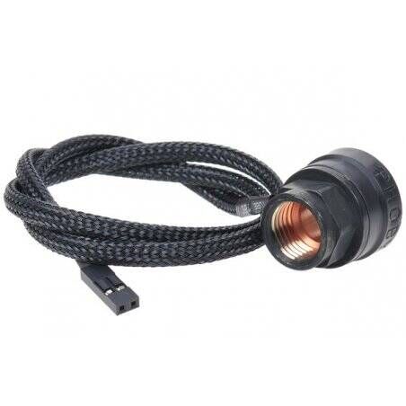 Phobya temperature sensor In-line 2x G1/4 inner thread - matte black