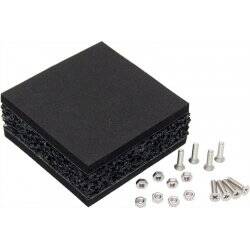 Aquacomputer Shoggy Sandwich building kit for pump decoupling - Version 2.0 - black version