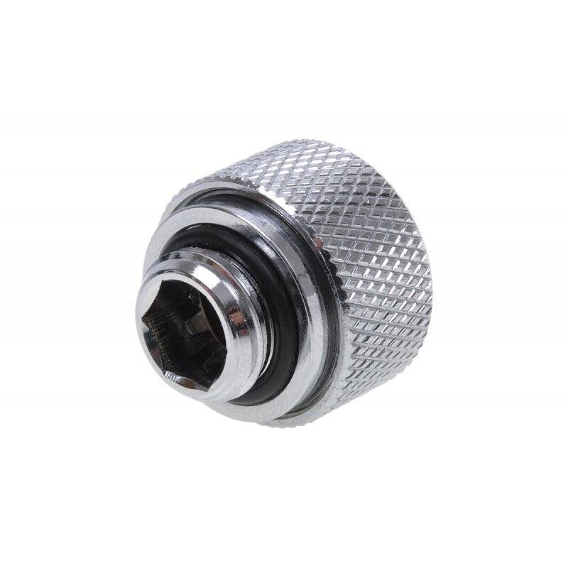 Alphacool HT 13mm HardTube  compression fitting G1/4 - knurled - chrome