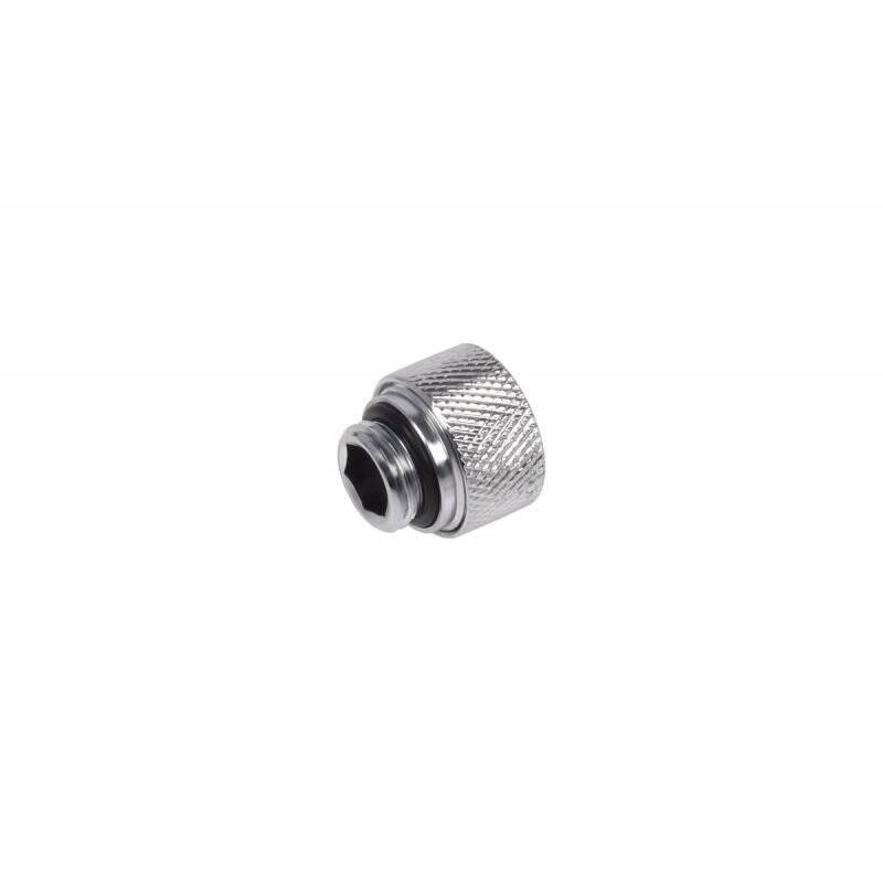 Alphacool Eiszapfen 12mm HardTube compression fitting G1/4 - knurled - chrome