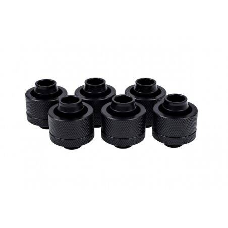 Alphacool Eiszapfen 19/13mm compression fitting G1/4 - deep black sixpack