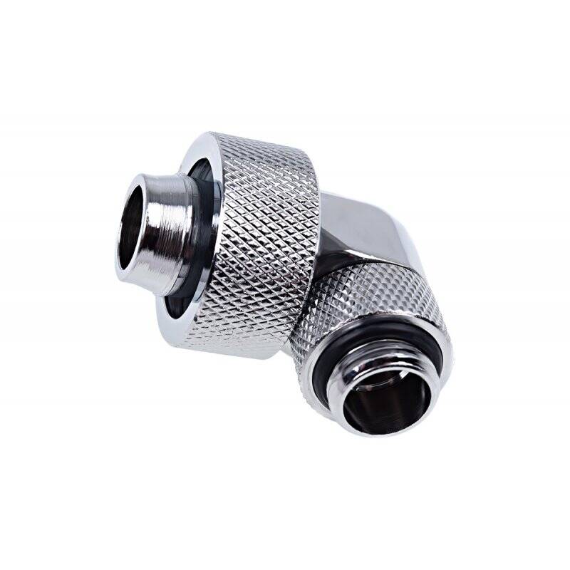 Alphacool Eiszapfen 19/13mm compression fitting 90° rotatable G1/4 - chrome