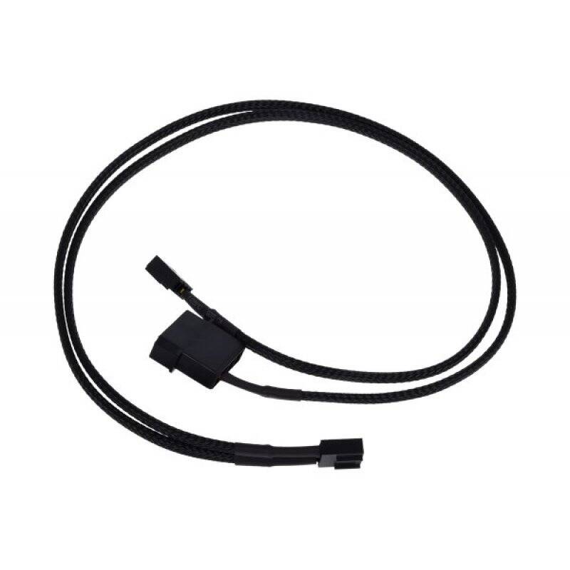 Phobya Y-cable for PWM splitter 4Pin PWM to 4Pin PWM & 4Pin Molex 50cm - black