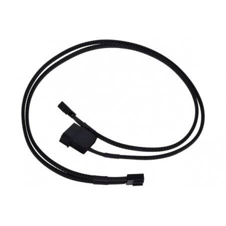 Phobya Y-cable for PWM splitter 4Pin PWM to 4Pin PWM & 4Pin Molex 50cm - black