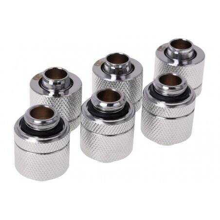 Alphacool HF 13/10 compression fitting G1/4 - chrome sixpack