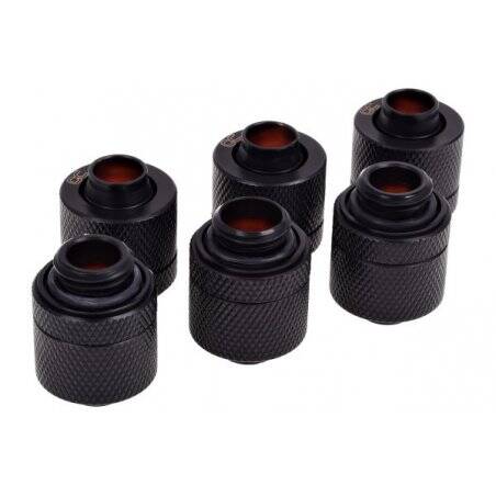 Alphacool HF 13/10 compression fitting G1/4 - deep black sixpack