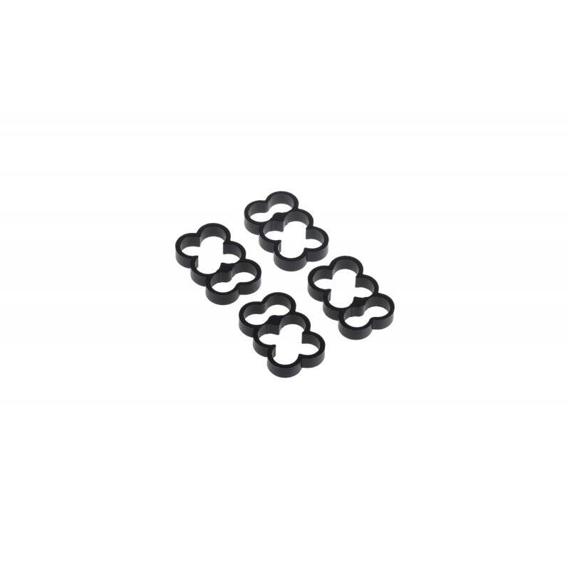 Alphacool Eiskamm Alu X6 - 4mm black - 4 pcs