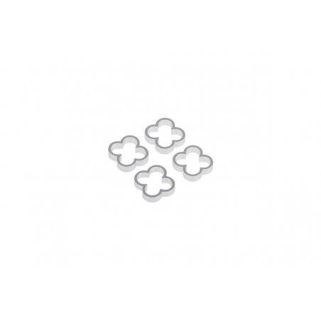 Alphacool Eiskamm Alu X4 - 4mm silver - 4 pcs