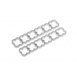 Alphacool Eiskamm Alu X24 - 4mm silver - 2 pcs