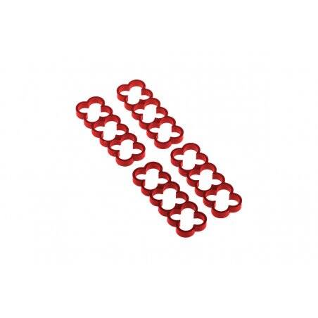 Alphacool Eiskamm Alu X12 - 4mm red - 4 pcs