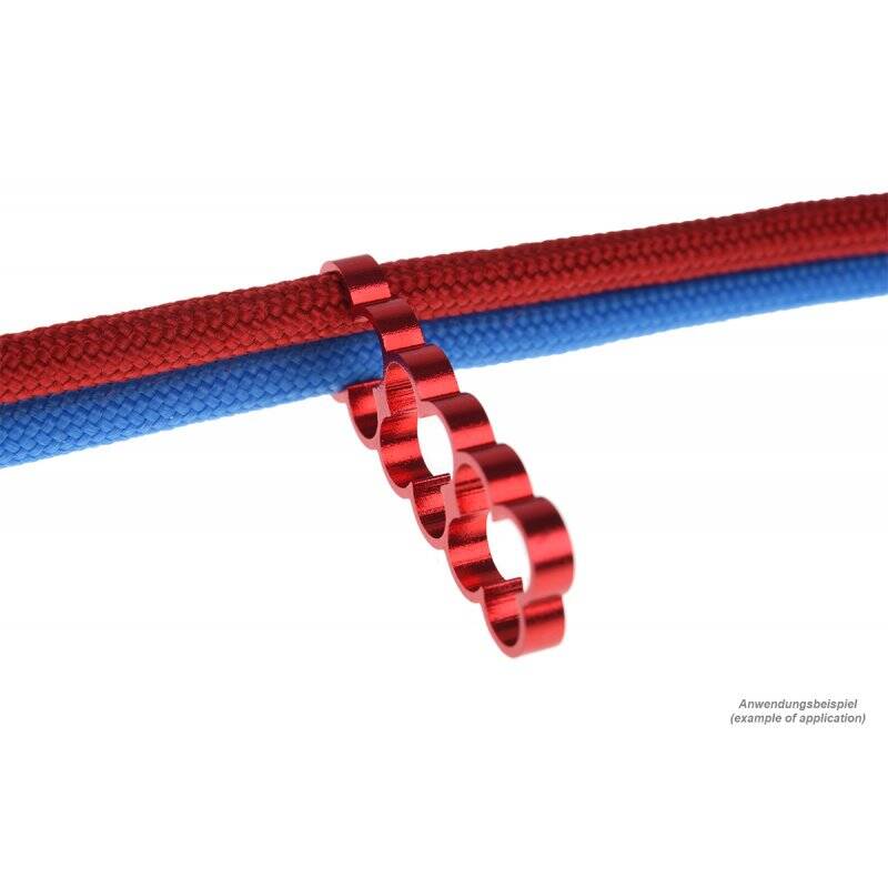 Alphacool Eiskamm Alu X12 - 4mm red - 4 pcs