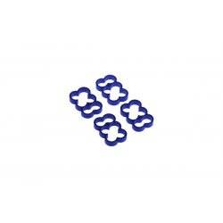 Alphacool Eiskamm Alu X6 cable clamp Blue 4 pc(s)