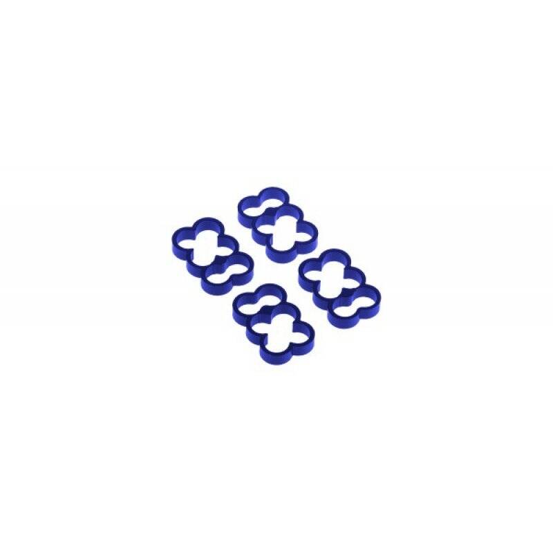 Alphacool Eiskamm Alu X6 cable clamp Blue 4 pc(s)