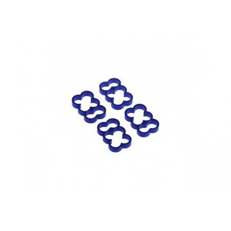 Alphacool Eiskamm Alu X6 range-câbles et serre-câbles Bleu 4 pièce(s)