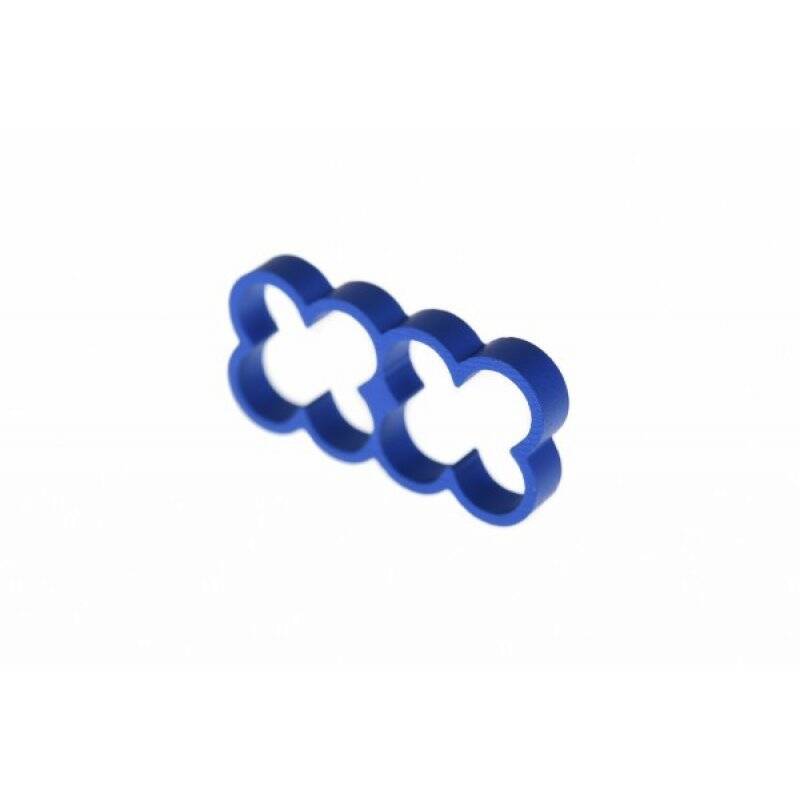 Alphacool Eiskamm Alu X8 - 4mm blue - 4 pcs
