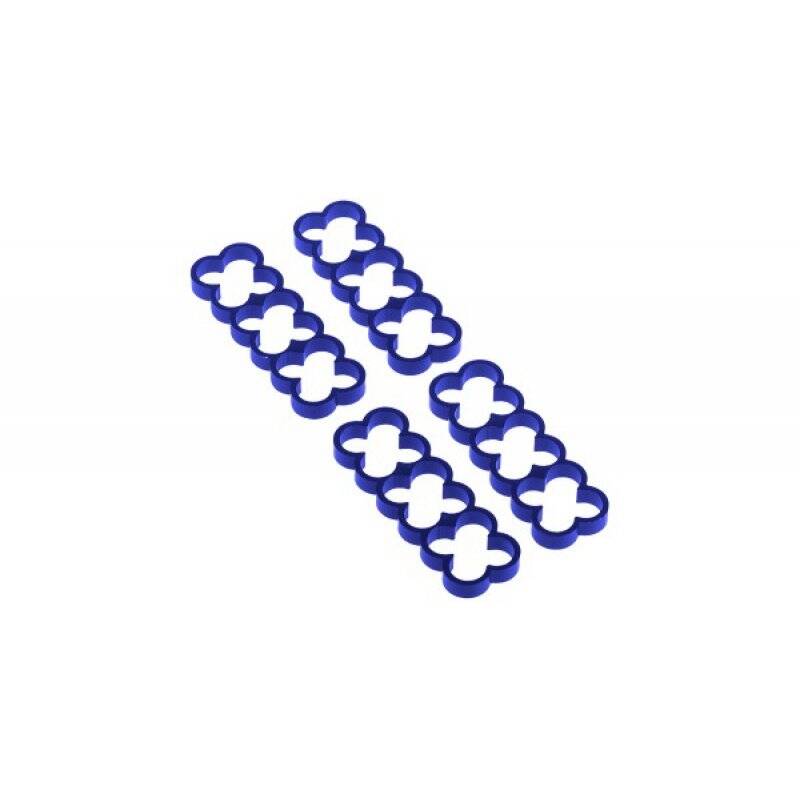 Alphacool Eiskamm Alu X12 - 4mm blue - 4 pcs