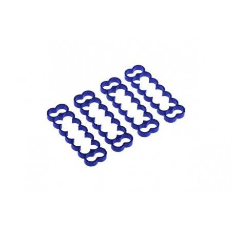 Alphacool Eiskamm Alu X14 - 4mm blue - 4 pcs