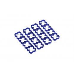 Alphacool Eiskamm Alu X16 cable clamp Blue 4 pc(s)