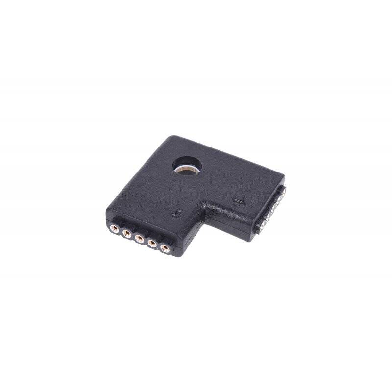 Alphacool Aurora LED RGBW connector 90° - Black