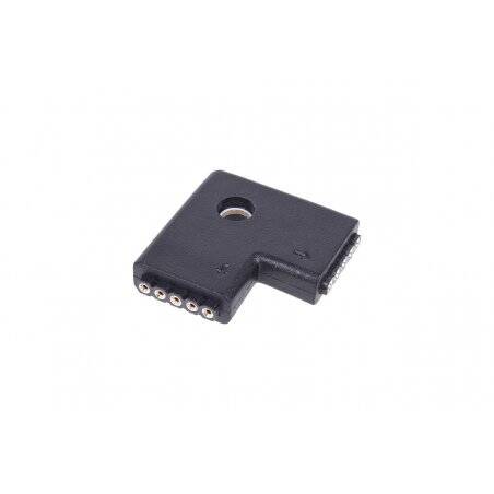 Alphacool Aurora LED RGBW connector 90° - Black
