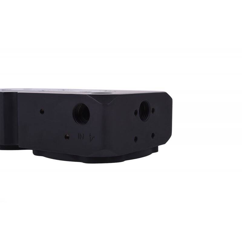 Alphacool Eisdecke D5 dual brass top - deep black