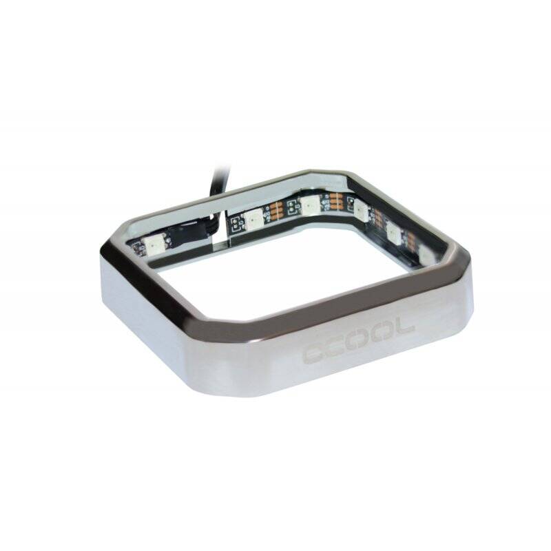 Alphacool Aurora XPX Digital RGB frame - chrome