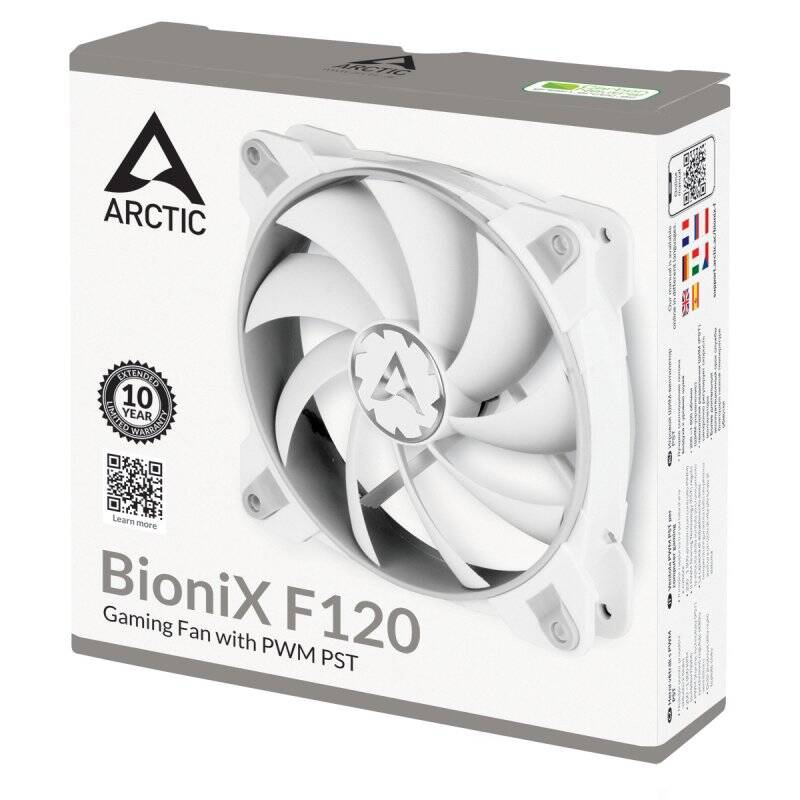 ARCTIC BioniX F120 (Grey/White) - Gaming Fan with PWM PST