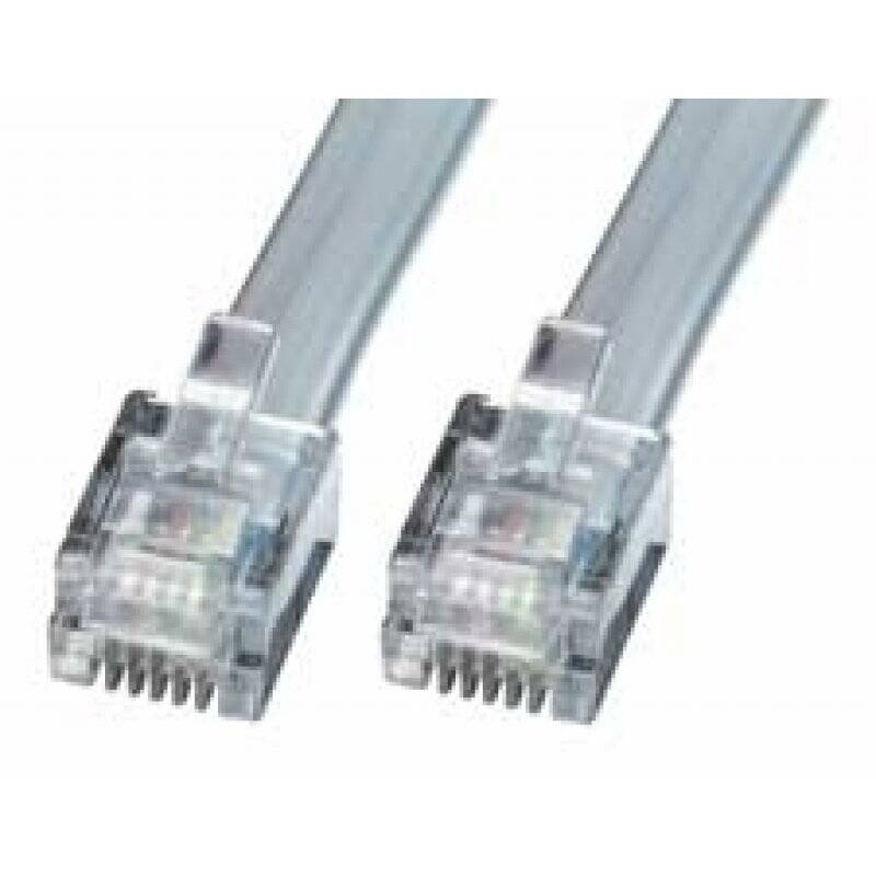 LINDY RJ-11/6 Cable silver