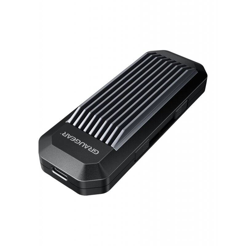 GRAUGEAR G-M202-AC-10G Boîtier de disques de stockage Enceinte ssd Noir M.2