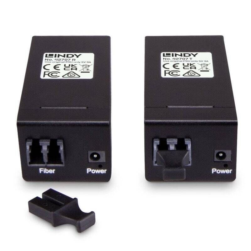 Lindy 42707 extension audio/video Émetteur et récepteur AV Noir