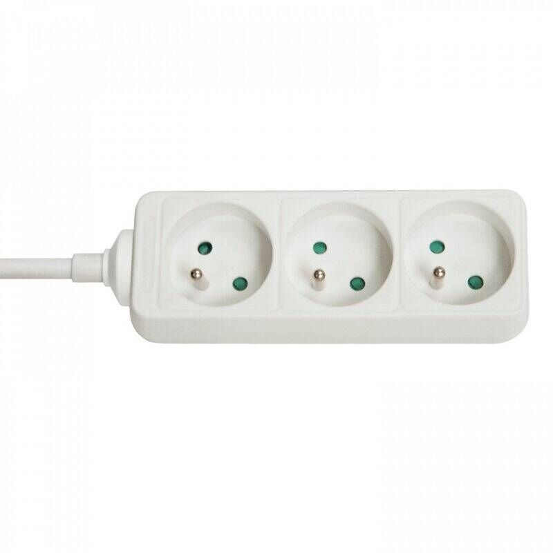 LINDY 3 way Mains Gang Socket FR