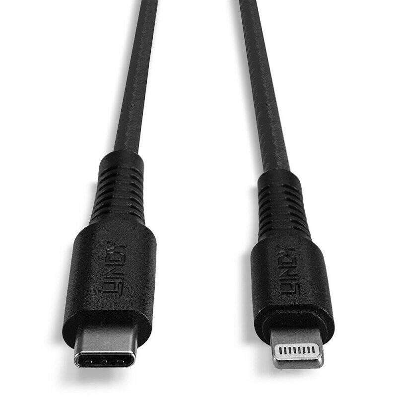Lindy 0.5m Reinforced USB Type C to Lightning Cable
