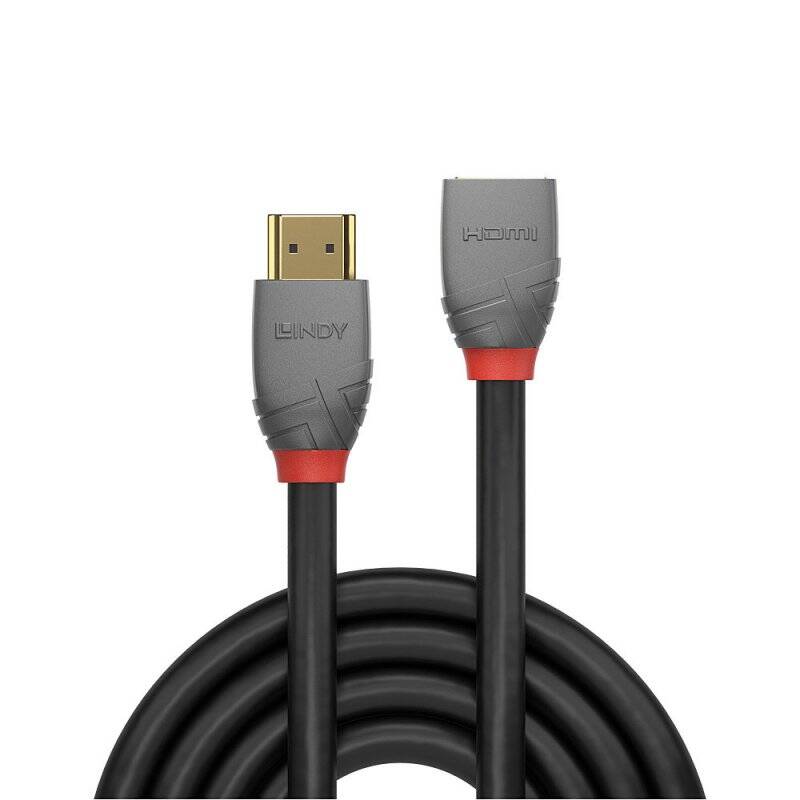 LINDY 2m HDMI Extension Cable Anthra
