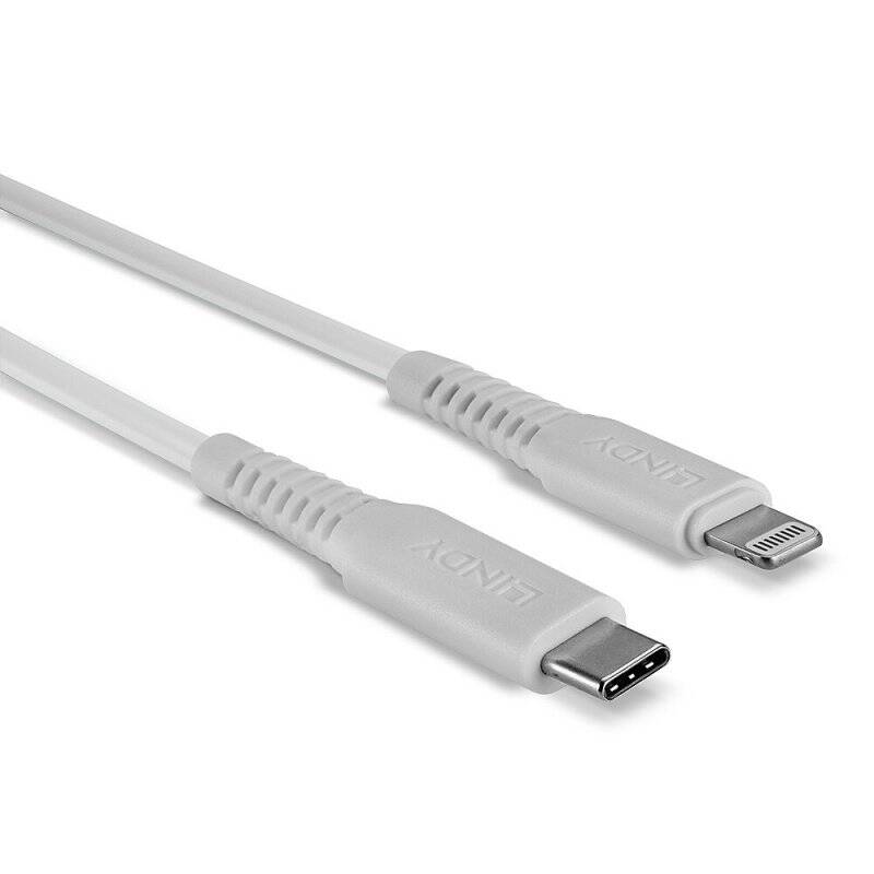 Lindy 1m USB C to Lightning Cable white