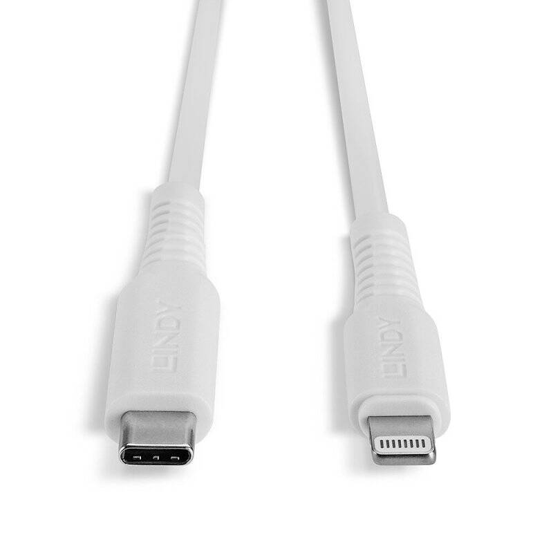 Lindy 1m USB C to Lightning Cable white