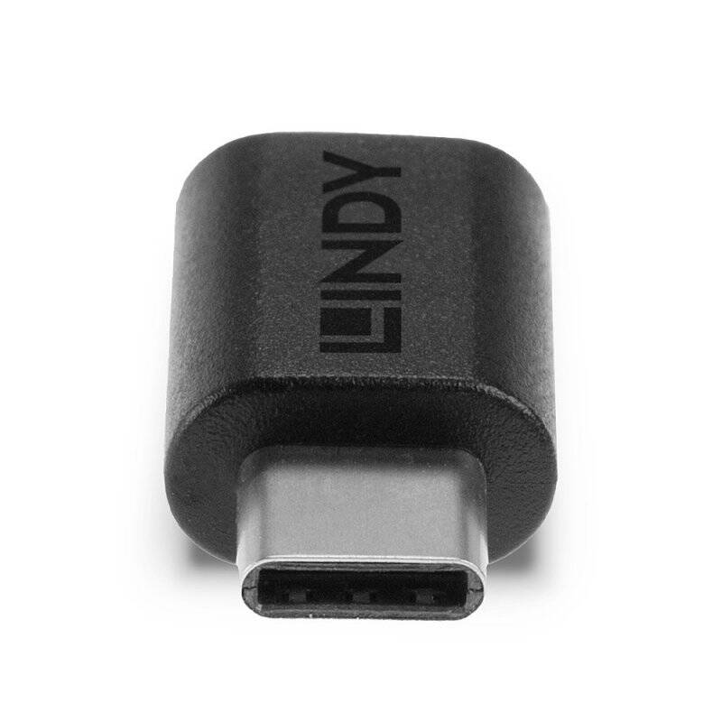 Lindy 41893 changeur de genre de câble USB 3.2 Type C Noir