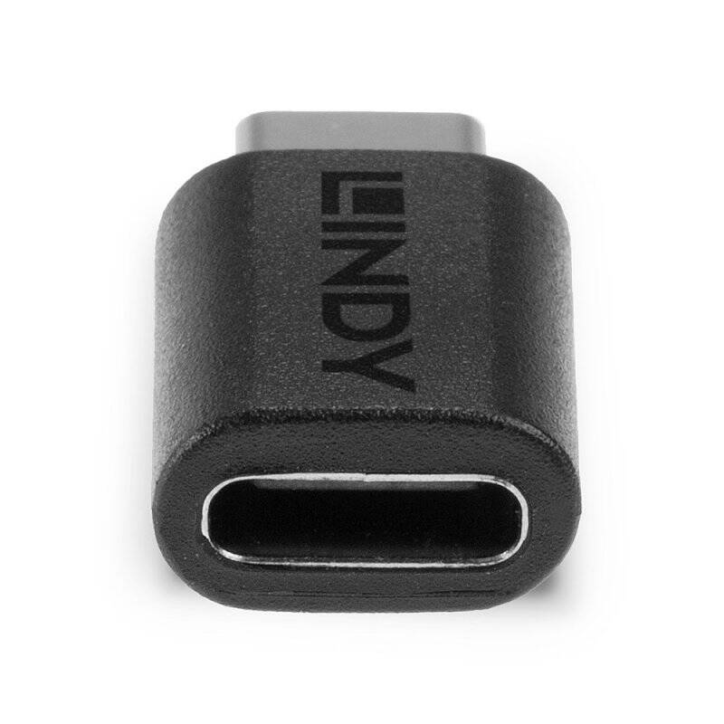 Lindy 41893 changeur de genre de câble USB 3.2 Type C Noir