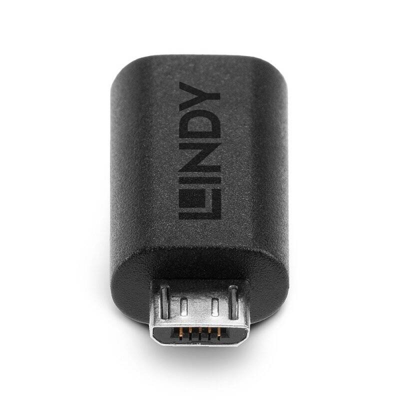 Lindy 41903 changeur de genre de câble USB Type C USB Type Micro-B Noir