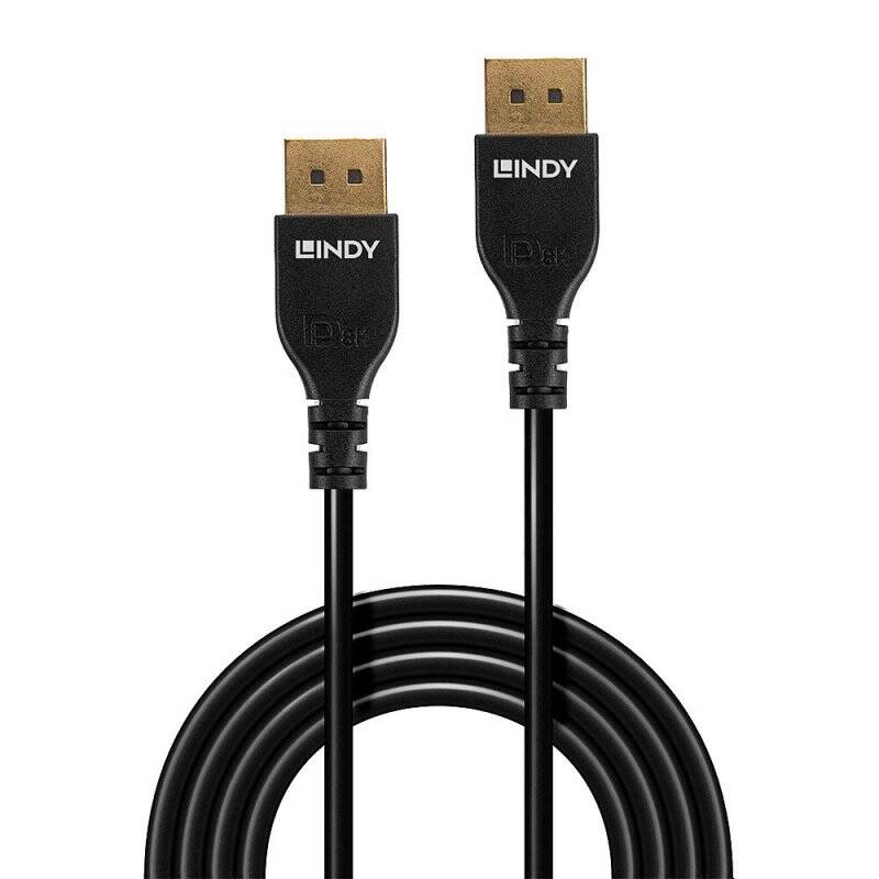 Lindy 0.5m Slim DisplayPort 1.4 Cable