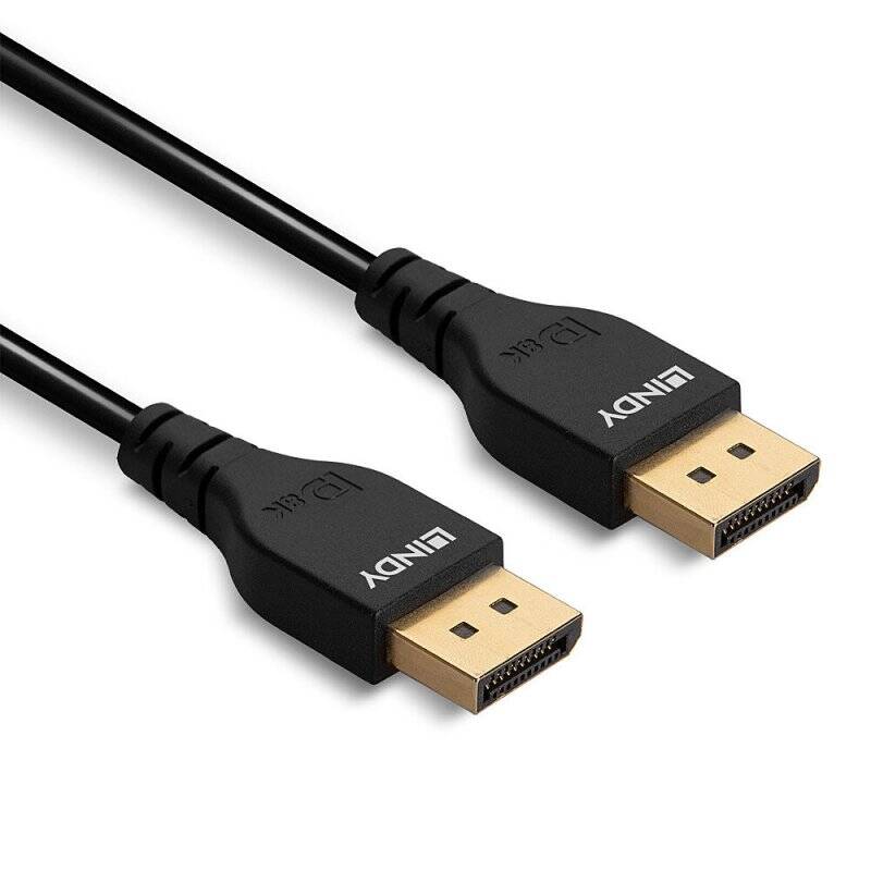 LINDY 0.5m DisplayPort 1.4 Cable Slim