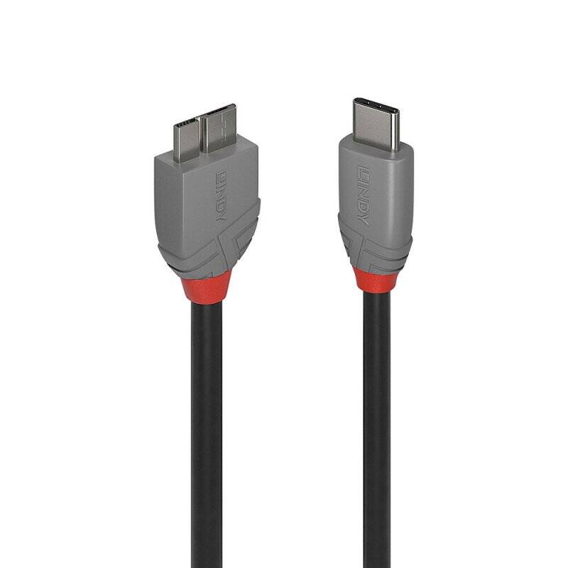 LINDY 1m USB 3.2 Type C to Micro-B Cable