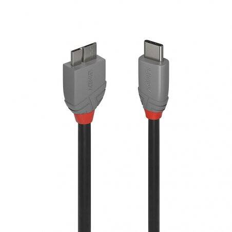 LINDY 1m USB 3.2 Type C to Micro-B Cable